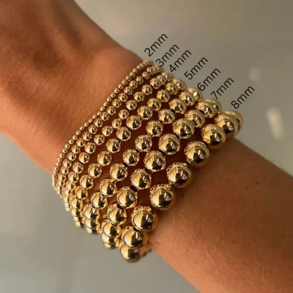 Alexa Leigh 6mm Gold Ball Bracelet - Picture 3 of 3